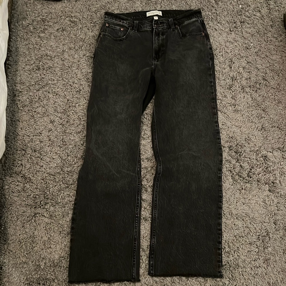 abercrombie baggy low rise jeans